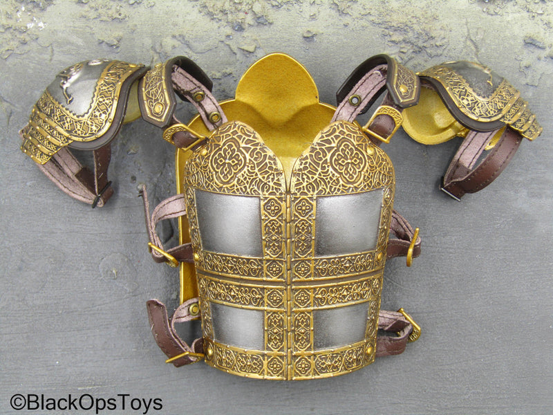 Load image into Gallery viewer, Ottoman Empire General - Silver &amp; Gold Like Metal Chest Armor

