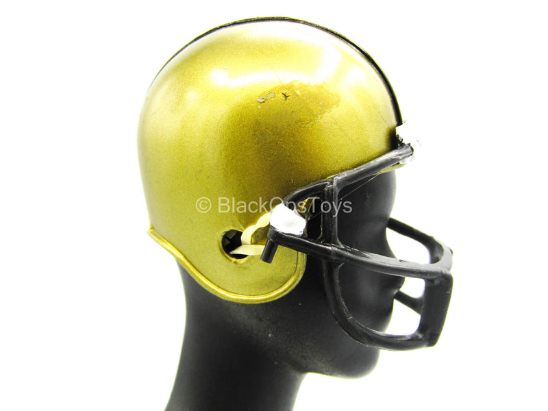 Load image into Gallery viewer, G.I. Joe Football - Gold-Colored Helmet w/Black Face Guard
