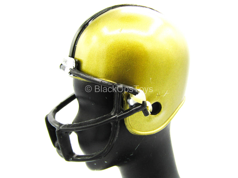 Load image into Gallery viewer, G.I. Joe Football - Gold-Colored Helmet w/Black Face Guard
