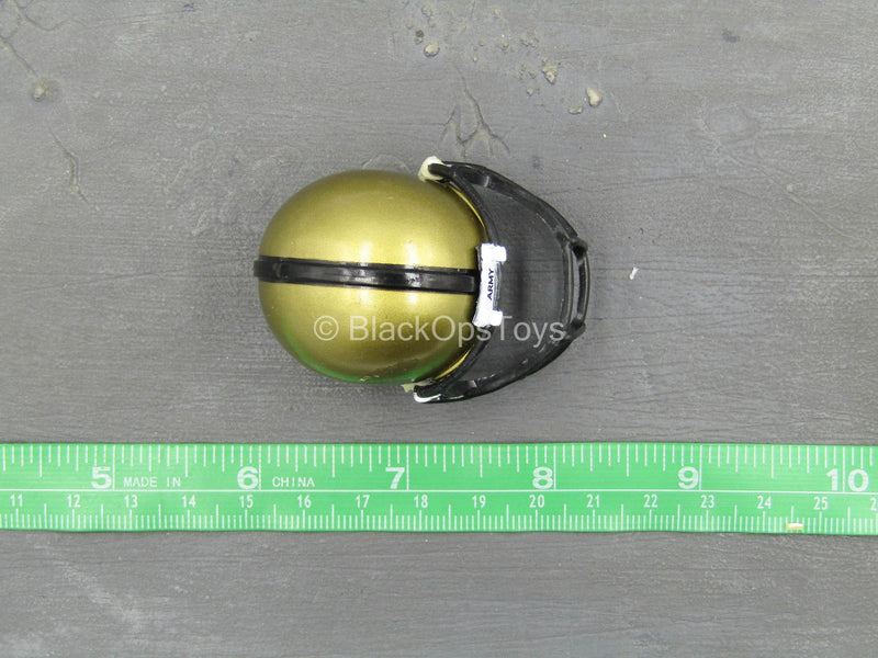 Load image into Gallery viewer, G.I. Joe Football - Gold-Colored Helmet w/Black Face Guard
