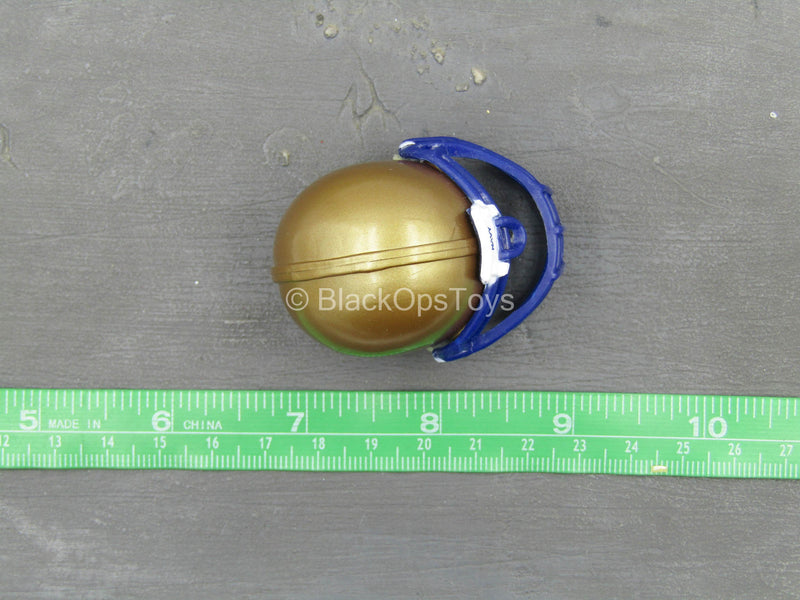 Load image into Gallery viewer, G.I. Joe Football - Gold-Colored Helmet w/Blue Face Guard
