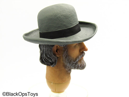 Dr Cowboy - Male Bearded Head Sculpt w/Hat