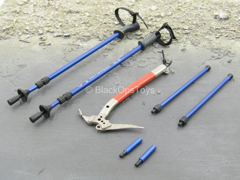 Load image into Gallery viewer, Mountain Ops Sniper PCU Ver. - Hiking Pole Set w/Metal Ice Axe
