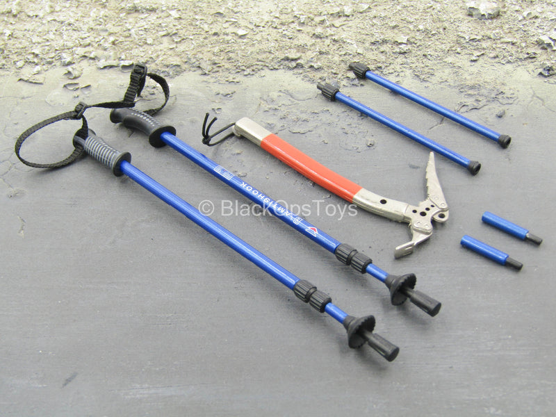Load image into Gallery viewer, Mountain Ops Sniper PCU Ver. - Hiking Pole Set w/Metal Ice Axe
