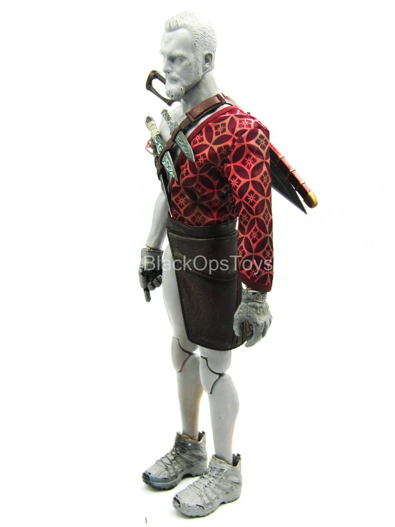 Load image into Gallery viewer, Ninkyo Seiji - Half-Kimono w/Sword, Dagger &amp; Holster Set

