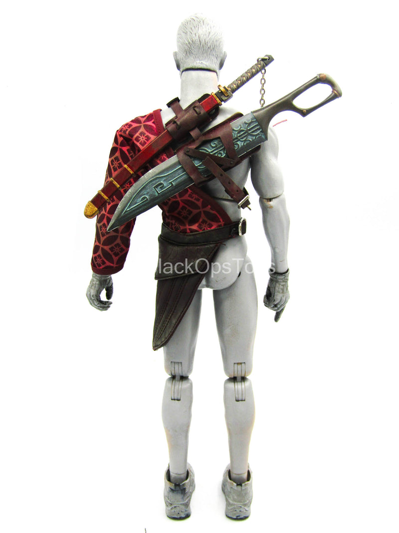 Load image into Gallery viewer, Ninkyo Seiji - Half-Kimono w/Sword, Dagger &amp; Holster Set
