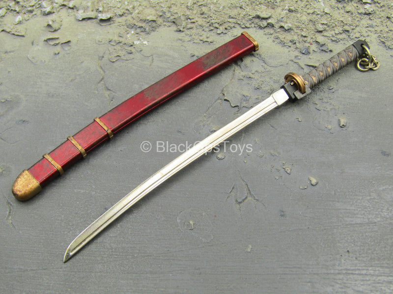 Load image into Gallery viewer, Ninkyo Seiji - Half-Kimono w/Sword, Dagger &amp; Holster Set
