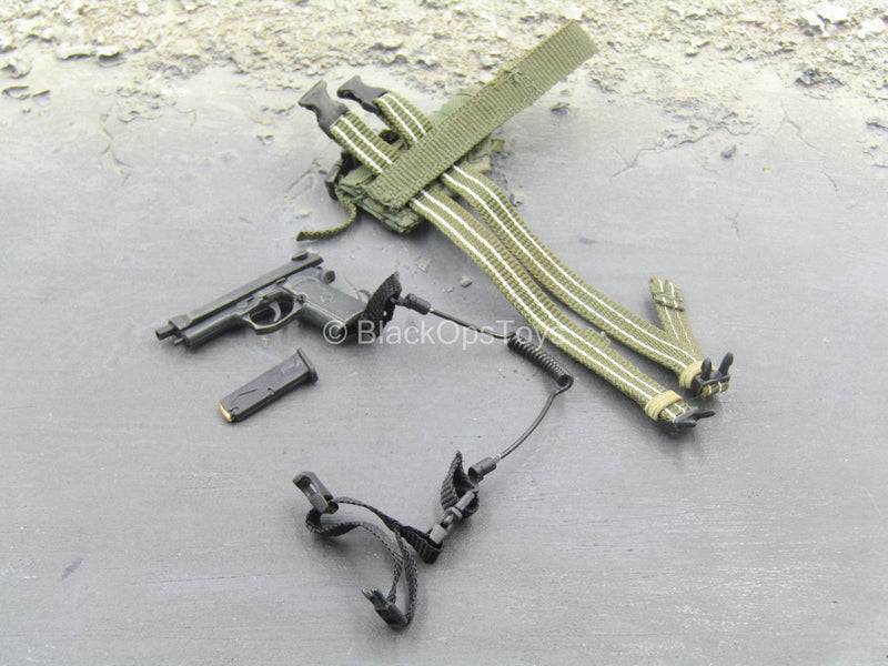 Load image into Gallery viewer, USMC - Sniper - M9 Beretta Pistol w/Drop Leg Holster
