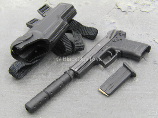 Delta Forces "Leo" - HK 0.45 Pistol w/Suppressor & Holster