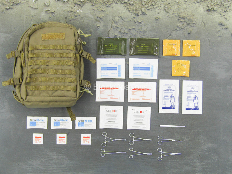 Load image into Gallery viewer, Operation Red Sea PLA Medic - Tan Medical Backpack w/Medical Set
