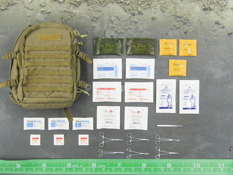 Load image into Gallery viewer, Operation Red Sea PLA Medic - Tan Medical Backpack w/Medical Set
