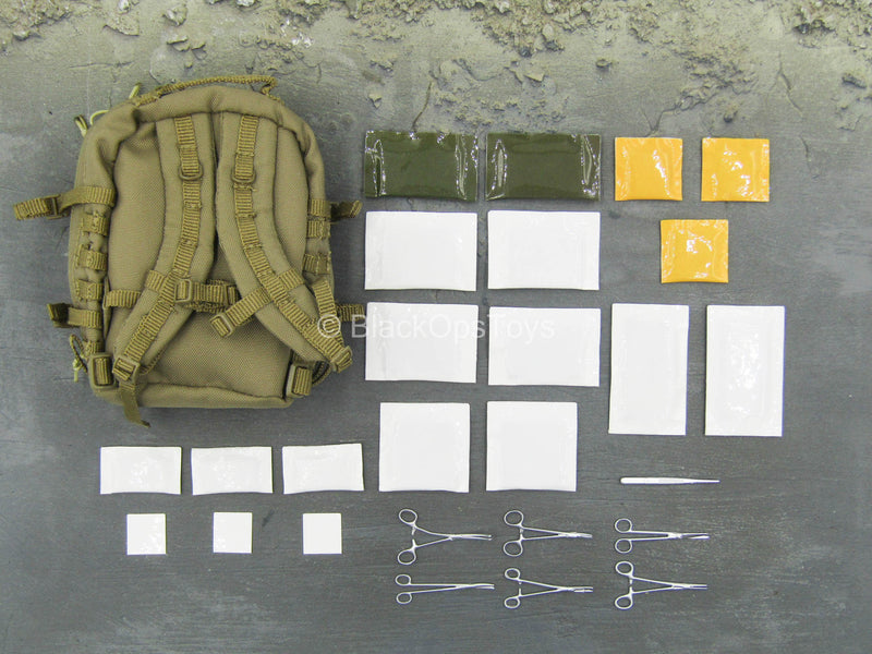 Load image into Gallery viewer, Operation Red Sea PLA Medic - Tan Medical Backpack w/Medical Set
