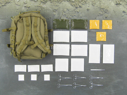 Operation Red Sea PLA Medic - Tan Medical Backpack w/Medical Set
