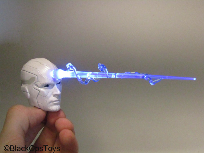 Load image into Gallery viewer, Wandavision - White Vision - White Light Up Head Sculpt w/Beam
