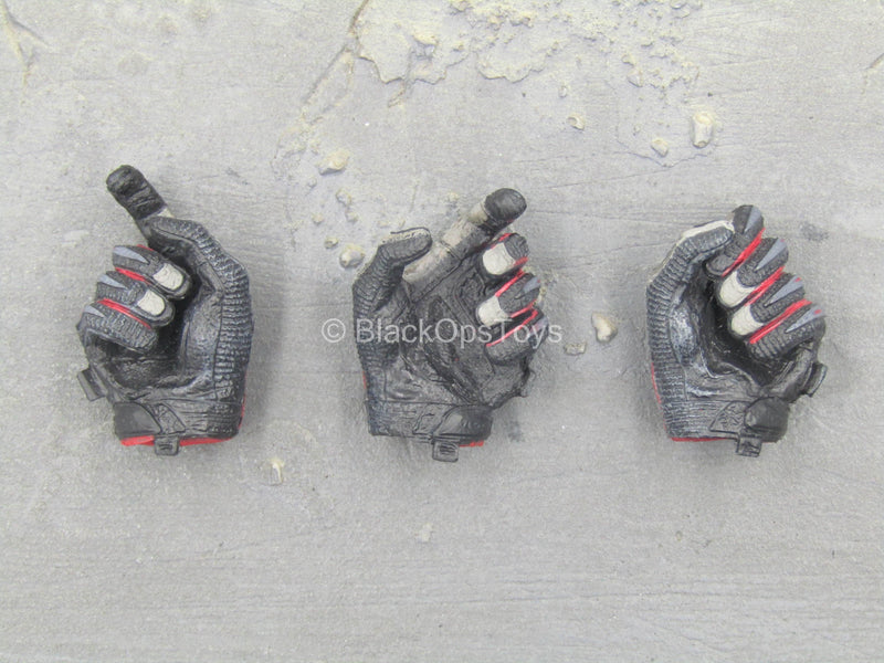 Load image into Gallery viewer, HAND - Grey &amp; Red Right &amp; Left Trigger Gloved Hand Set
