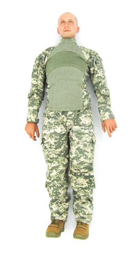 US Army Pilot - Male Base Body w/Head Sculpt & ACU Uniform Set