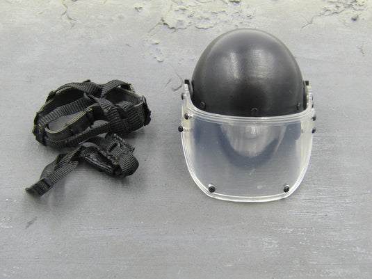 Spetsnaz FSB - Black Riot Helmet w/Adjustable Visor