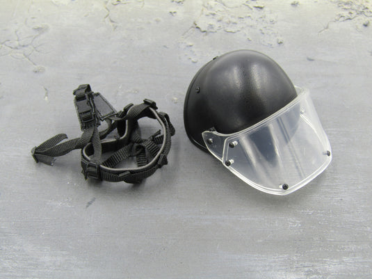 Spetsnaz FSB - Black Riot Helmet w/Adjustable Visor