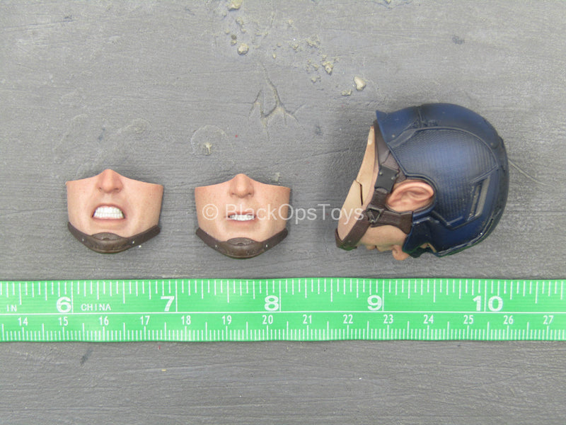 Load image into Gallery viewer, Endgame - Captain America - Male Helmeted Head Sculpt Set
