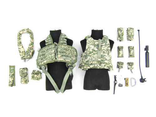 US Army Pilot - ACU Plate Carrier & Combat Vest Set w/Pouches