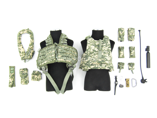 US Army Pilot - ACU Plate Carrier & Combat Vest Set w/Pouches