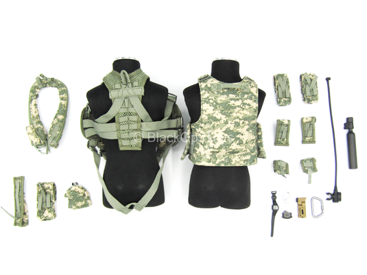 US Army Pilot - ACU Plate Carrier & Combat Vest Set w/Pouches