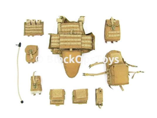 Soldier Story US Army 10th SFG Special Forces Coyote Tan Vest & Pouches Set