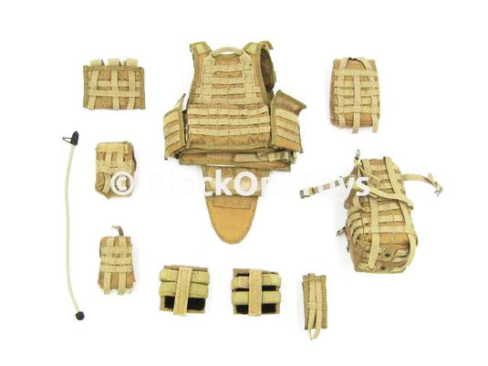 Soldier Story US Army 10th SFG Special Forces Coyote Tan Vest & Pouches Set
