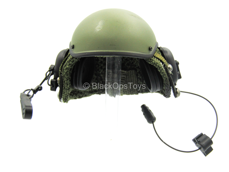 Load image into Gallery viewer, US Army Tanker Set - OD Green Tanker Helmet w/Carry Bag
