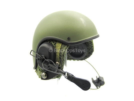 US Army Tanker Set - OD Green Tanker Helmet w/Carry Bag