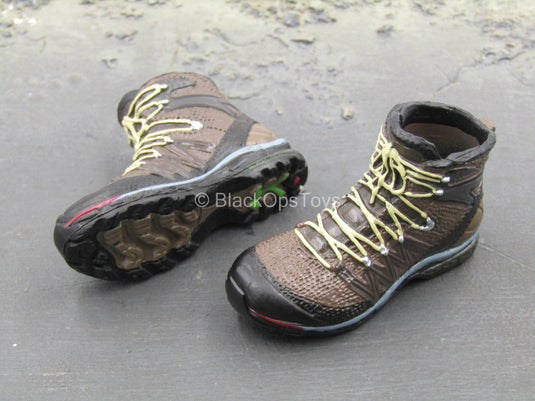 Modern Battlefield Ghost - Brown Combat Boots (Peg Type)