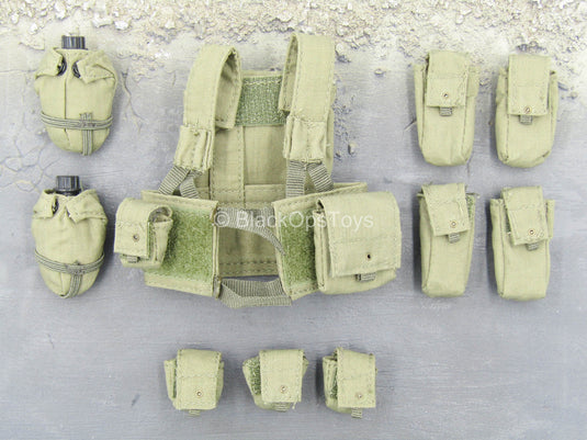 IDF Paratrooper - OD Green Chest Rig w/Pouches Set