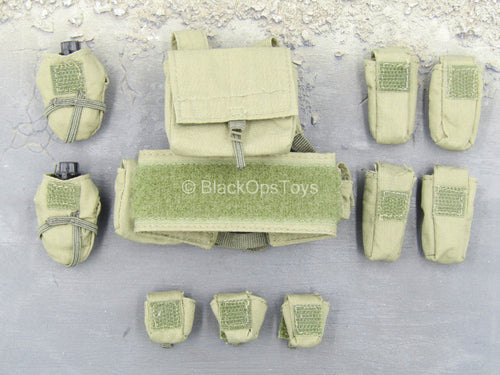 IDF Paratrooper - OD Green Chest Rig w/Pouches Set