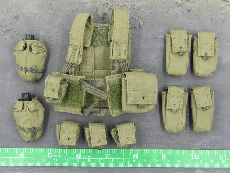 Load image into Gallery viewer, IDF Paratrooper - OD Green Chest Rig w/Pouches Set

