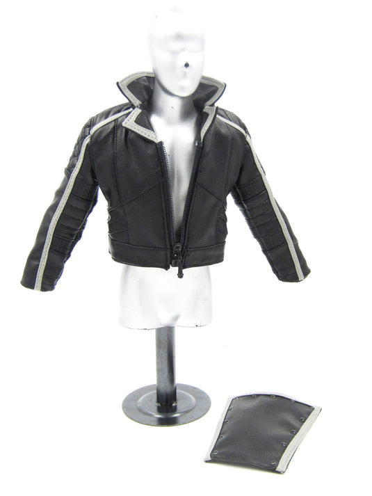 GHOST RIDER - Black Leather Like Jacket w/Magnetic Front