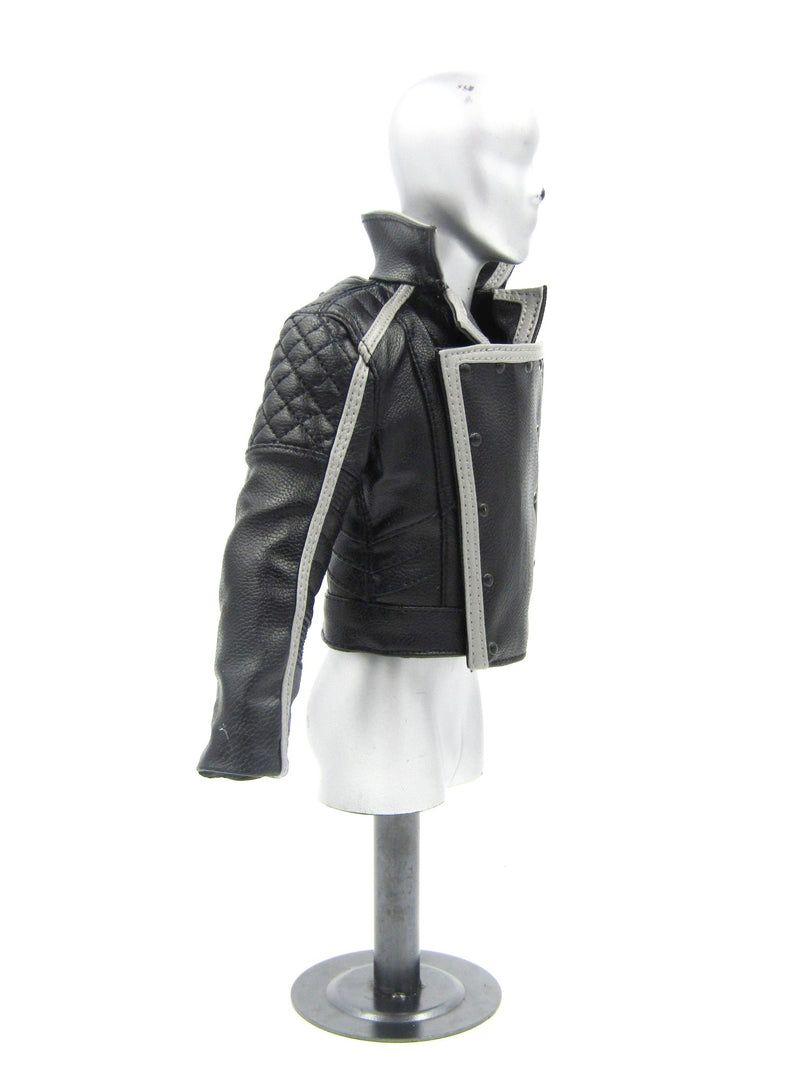 Load image into Gallery viewer, GHOST RIDER - Black Leather Like Jacket w/Magnetic Front
