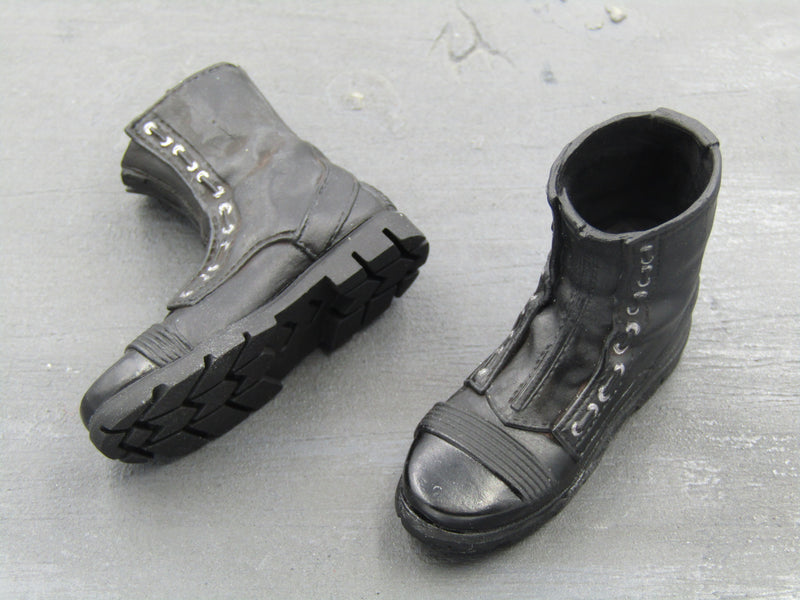 Load image into Gallery viewer, GHOST RIDER - Black Biker Boots (Peg Type)
