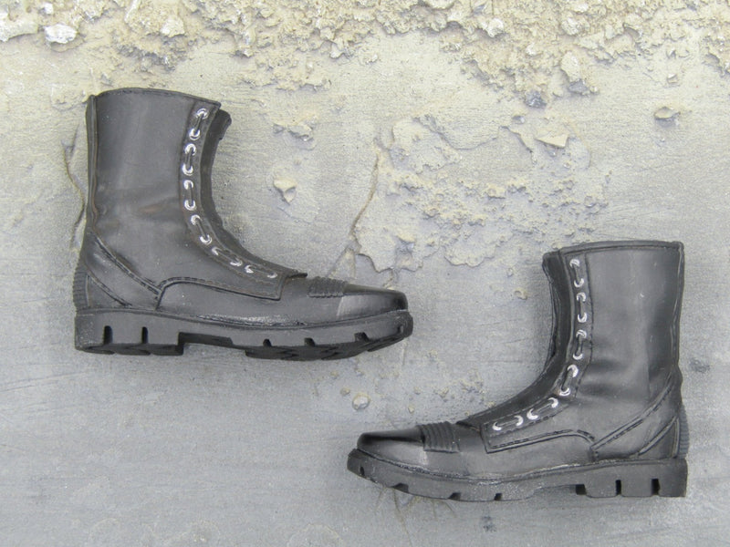 Load image into Gallery viewer, GHOST RIDER - Black Biker Boots (Peg Type)

