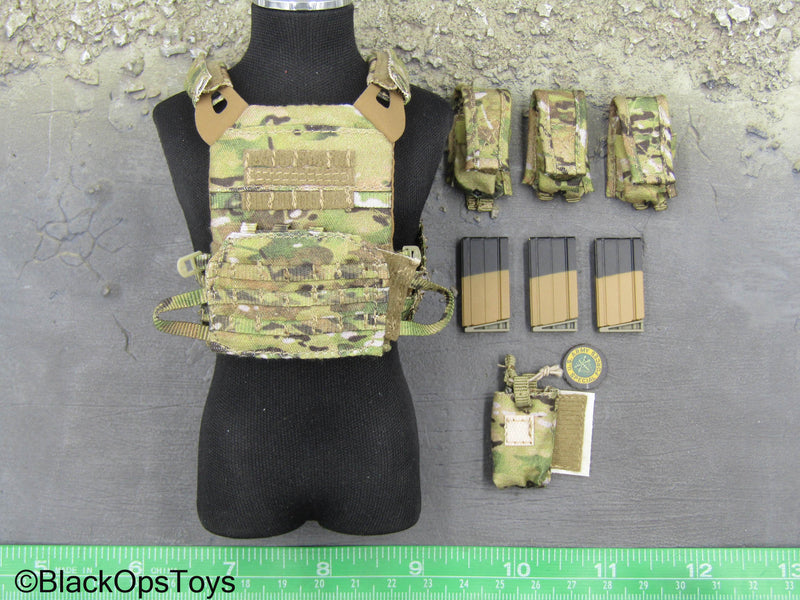 Load image into Gallery viewer, U.S. Army Special Forces - Multicam MOLLE Combat Vest w/Pouch Set
