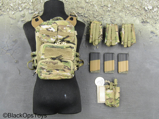 U.S. Army Special Forces - Multicam MOLLE Combat Vest w/Pouch Set