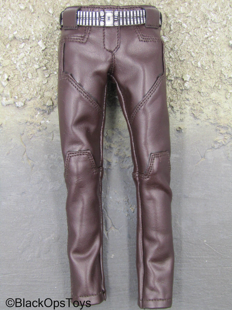 Load image into Gallery viewer, Cyberpunk 2077 - Johnny Silverhand - Brown Leather Like Pants
