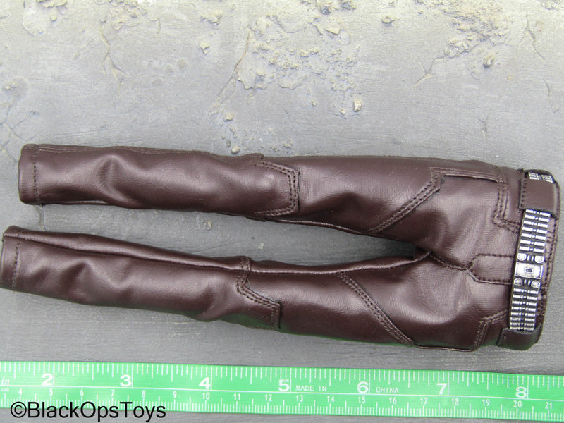 Load image into Gallery viewer, Cyberpunk 2077 - Johnny Silverhand - Brown Leather Like Pants
