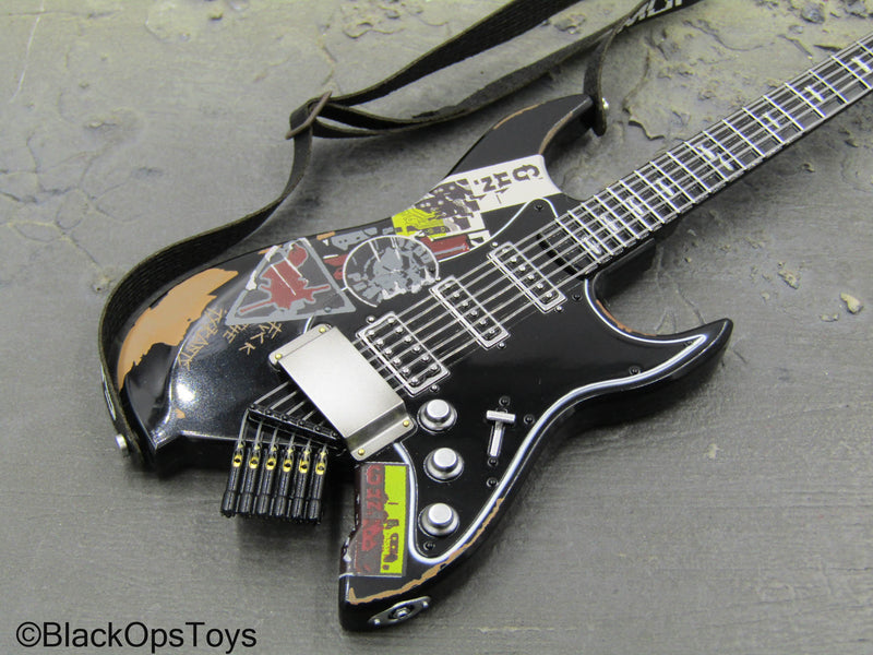 Load image into Gallery viewer, Cyberpunk 2077 - Johnny Silverhand - Black Electric Guitar
