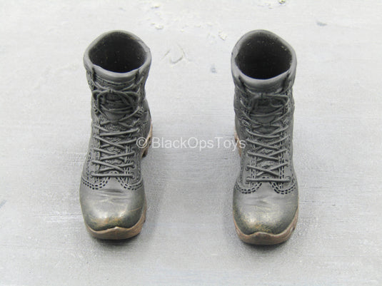 Predators - Noland - Black Combat Boots (Peg Type)