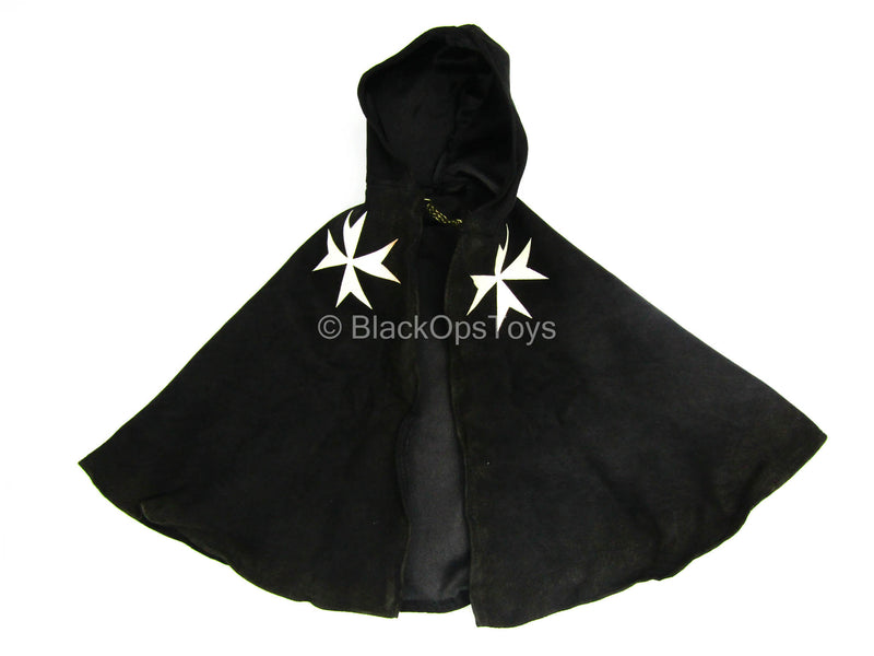Load image into Gallery viewer, St Johns Knights - Black Wired Hooded Cloak
