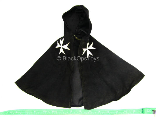 St Johns Knights - Black Wired Hooded Cloak