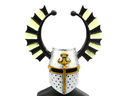 St Johns Knights - Metal Knights Helmet w/Crest