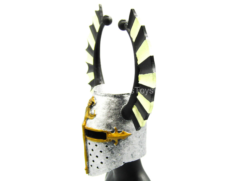 Load image into Gallery viewer, St Johns Knights - Metal Knights Helmet w/Crest
