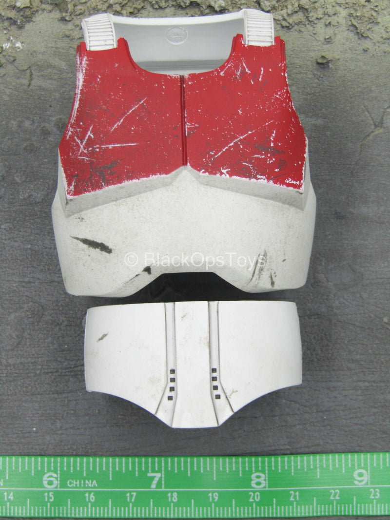 Load image into Gallery viewer, Star Wars - Coruscant Guard - Red &amp; White Weathered Armor
