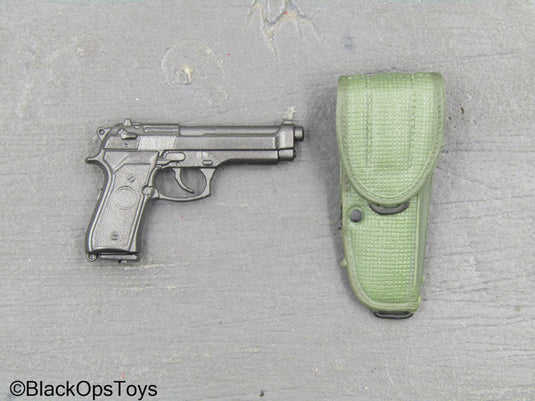 M9 Pistol w/Green Holster